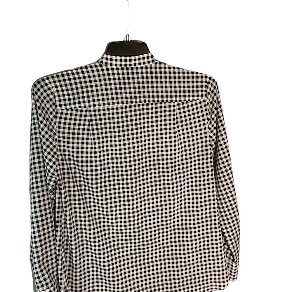 J. Crew Women’s Black / White Check Button Down Long Sleeve Shirt